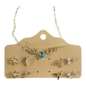 Reindeer Set of 4 Earring + Necklace